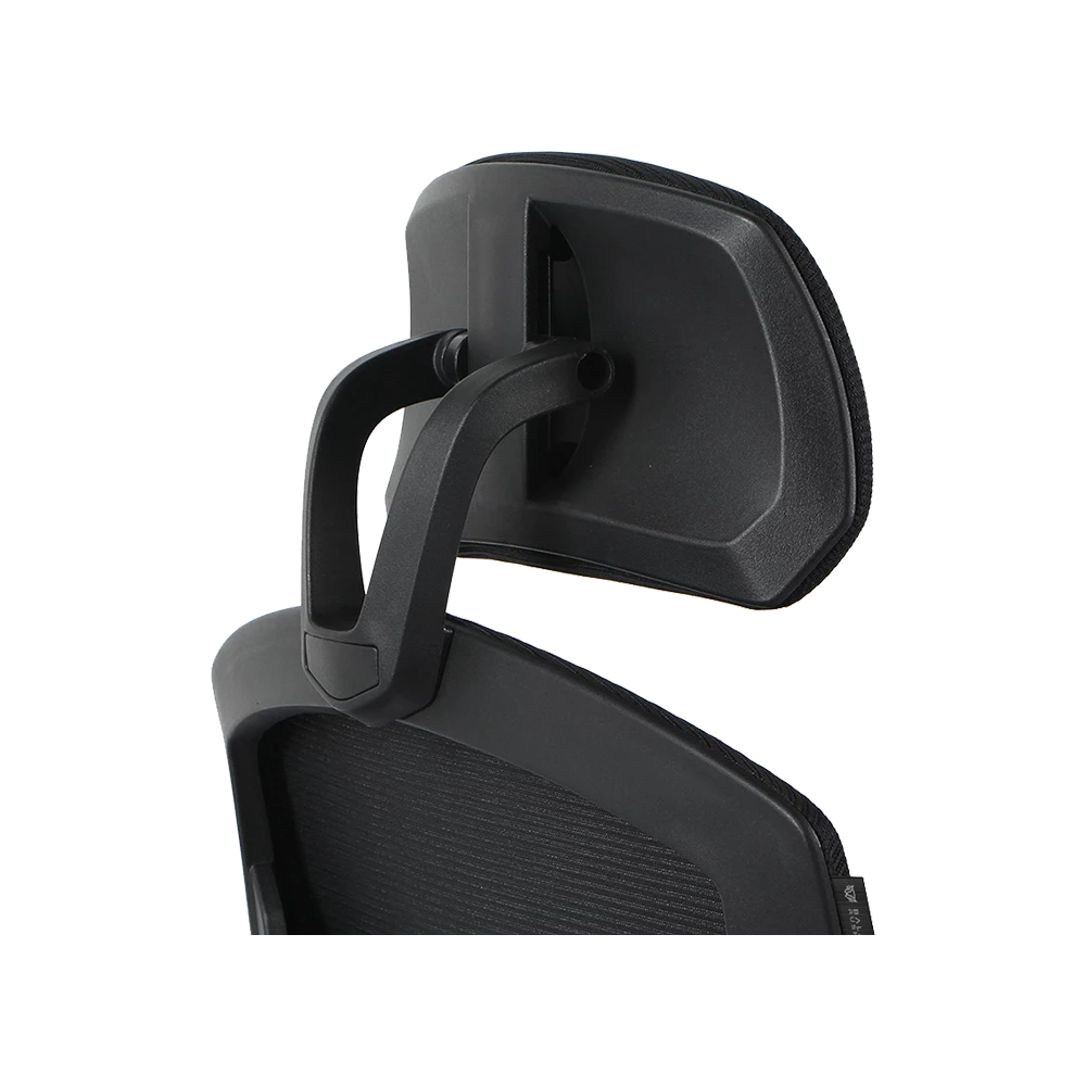 Silla Gamer | Bolt Nou B | Malla + Espuma + Nylon | Pistón Clase 3 + Soporta hasta 130 kg + Mecanismo Mecánico + Inclinación 140° | Reposabrazos Fijos + Reposa Pies + Cojín Lumbar | Azender | Negro