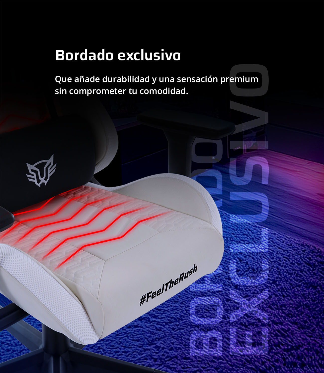 Silla Gamer Lightning Rush V2 Perla