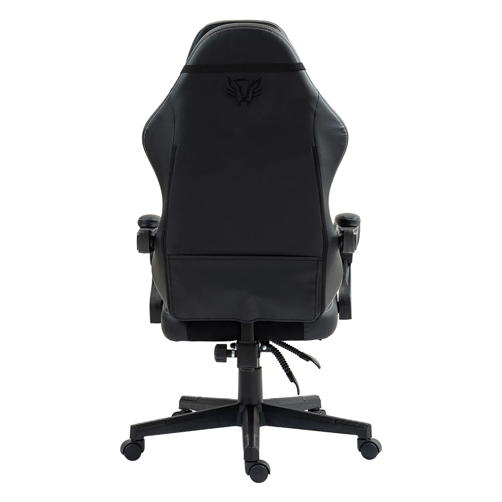 Silla Gamer | Force Max Z3 | PVC + Algodón + Nylon | Pistón Clase 3 + Soporte hasta 130 kg + Mecanismo Mecánico + Inclinación 135° | Reposabrazos Fijos + Cojín Lumbar + Cojín Cervical | Nova | Negro