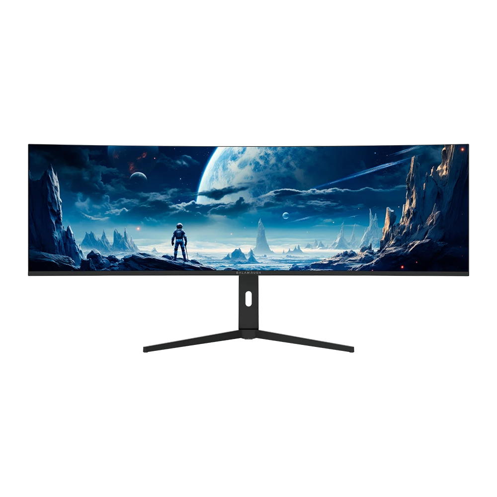 Monitor Gamer Curvo 49" IPS | Exorvit Earth MZX49C | DQHD R3800 + 144 Hz + 1ms + PIP+PBP | G-Sync | Altura Ajustable | 1xHDMI + 1xDP + 1xTYPE-C + 3xUSB | Negro