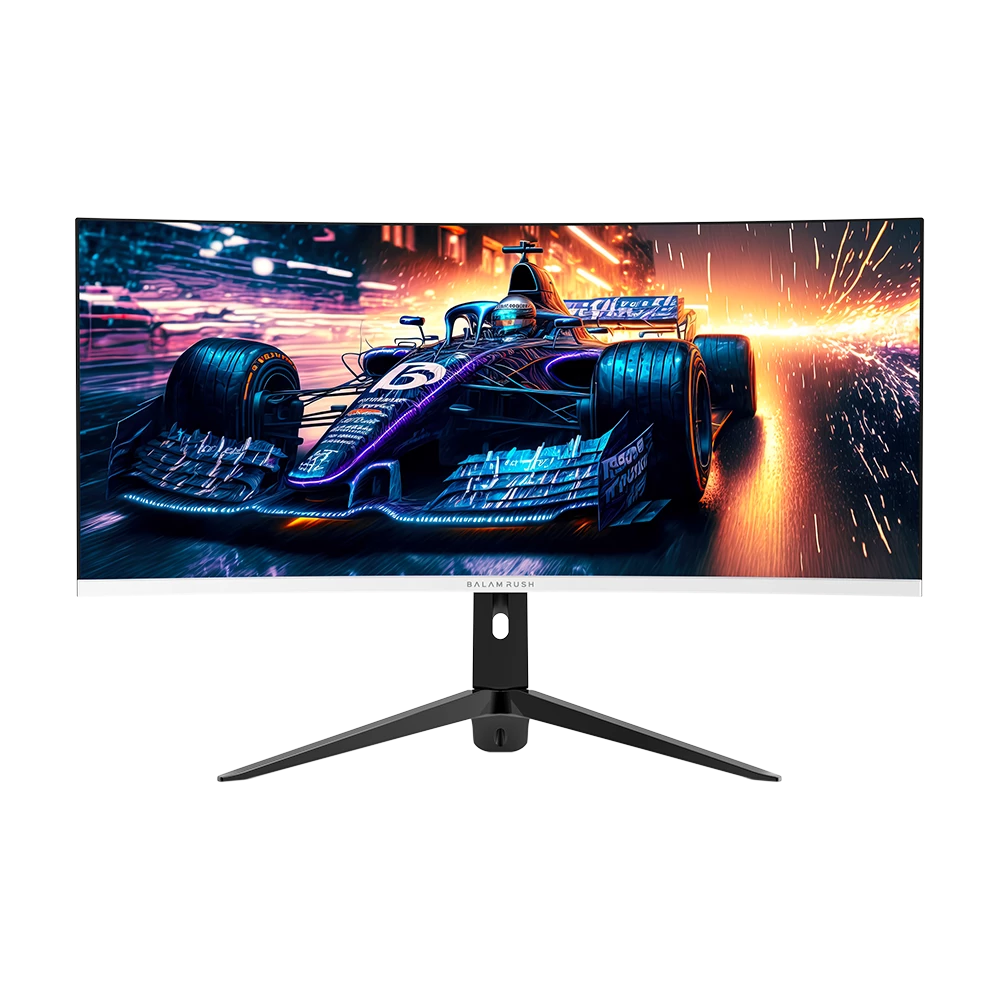 Monitor Gamer Curvo 34" VA | Extreme Earth Pro MGP34C | UWQHD R1500 | 165 Hz | 1ms | 2x Altavoces 3W | PIP+PBP | F-Sync | HDR | Flicker-Free | Altura Ajustable | 2xHDMI 2.0 + 2xDP 1.2 + 3.5 mm | RGB | VESA 75mm | Legend | Blanco