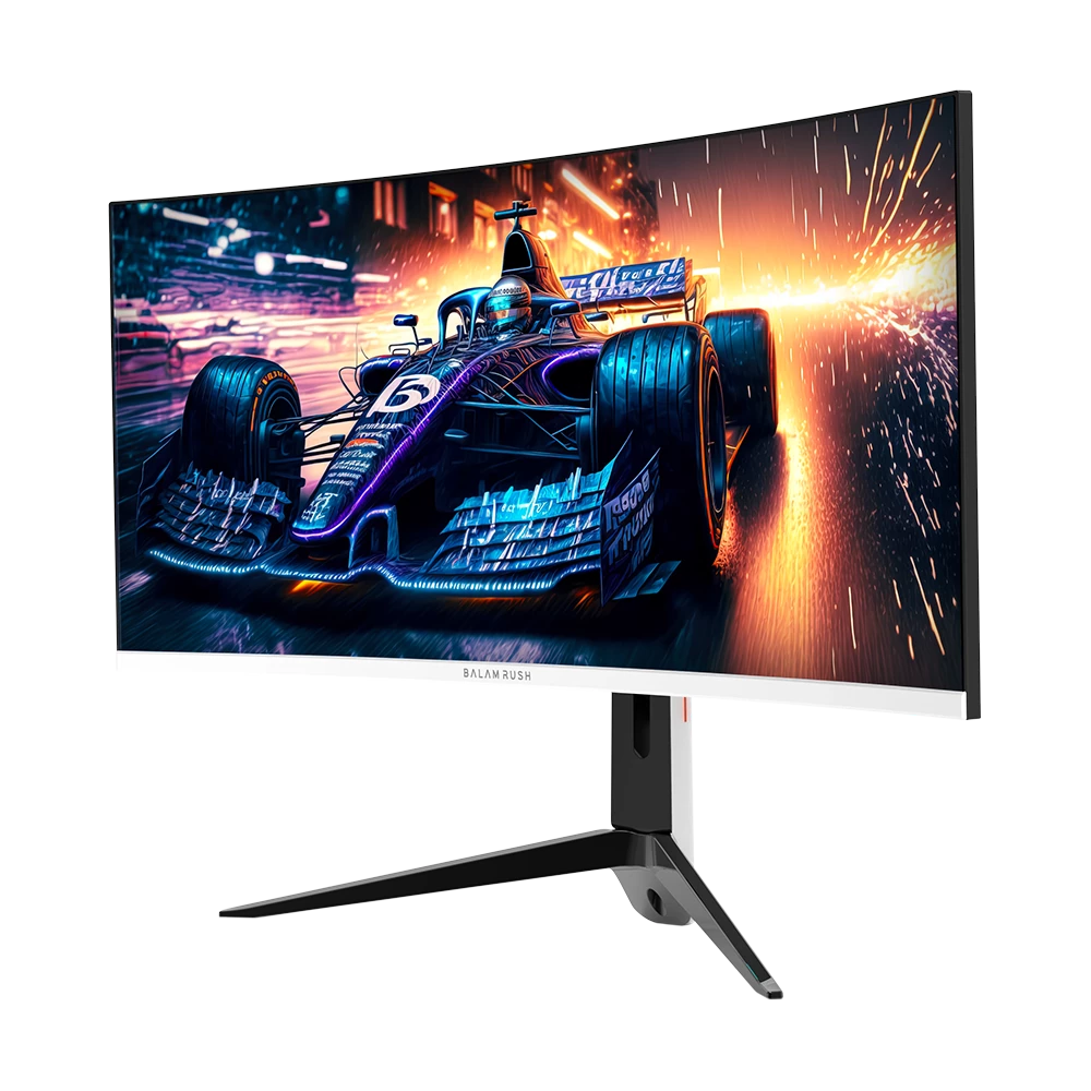 Monitor Gamer Curvo 34" VA | Extreme Earth Pro MGP34C | UWQHD R1500 | 165 Hz | 1ms | 2x Altavoces 3W | PIP+PBP | F-Sync | HDR | Flicker-Free | Altura Ajustable | 2xHDMI 2.0 + 2xDP 1.2 + 3.5 mm | RGB | VESA 75mm | Legend | Blanco