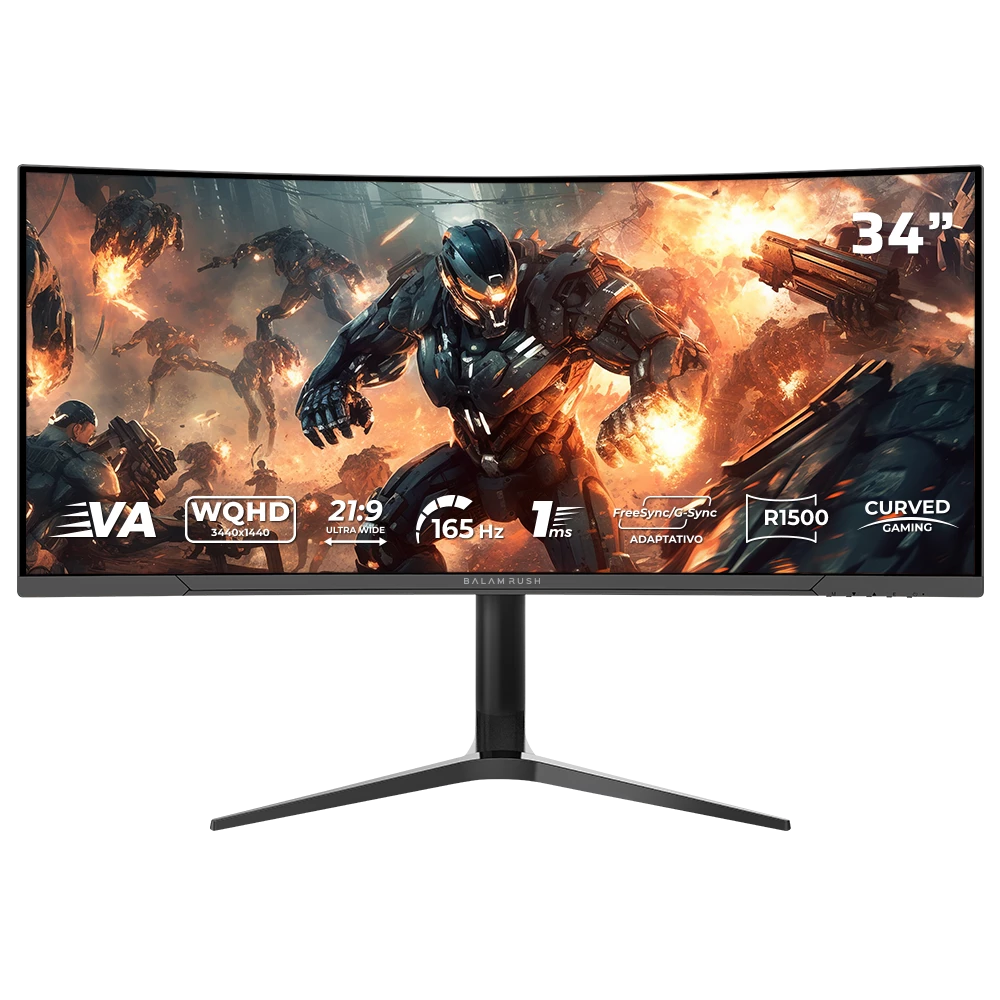 Monitor  Curvo  34" UWQHD R1500 VA | Ultra Explorer MXT34P | Negro