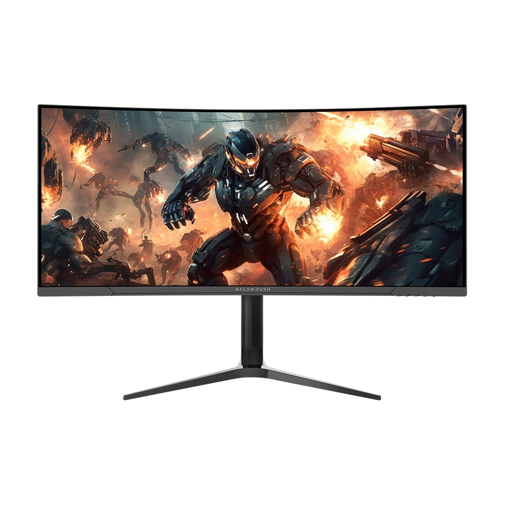 Monitor Gamer Curvo 34" VA | Ultra Explorer MXT34P | UWQHD R1500 | 165 Hz | 1ms | 2x Altavoces 3W | PIP+PBP | F-Sync | HDR | Flicker-Free | Altura Ajustable | 2x HDMI 1.4 + 2x DP 1.2 + 3.5 mm | RGB | VESA 100mm | Legend | Negro