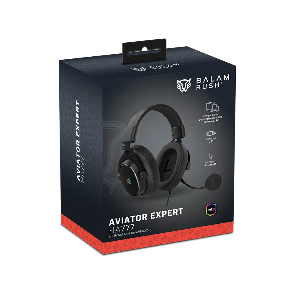 Audífonos Alámbricos Over Ear | Aviator Expert HA777 | Negro