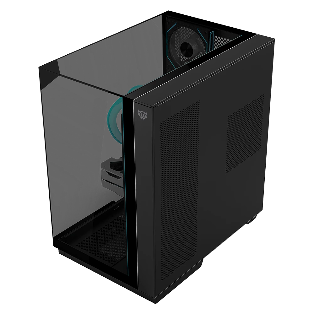 Gabinete Media Torre | Tank Majestic 7600 | Negro