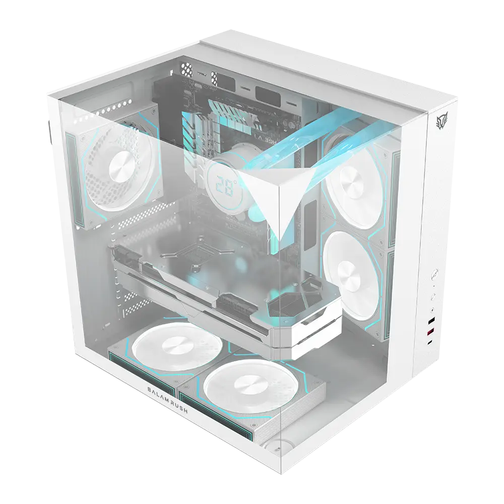 Gabinete  Media Torre | Tank Majestic 6600 | Blanco