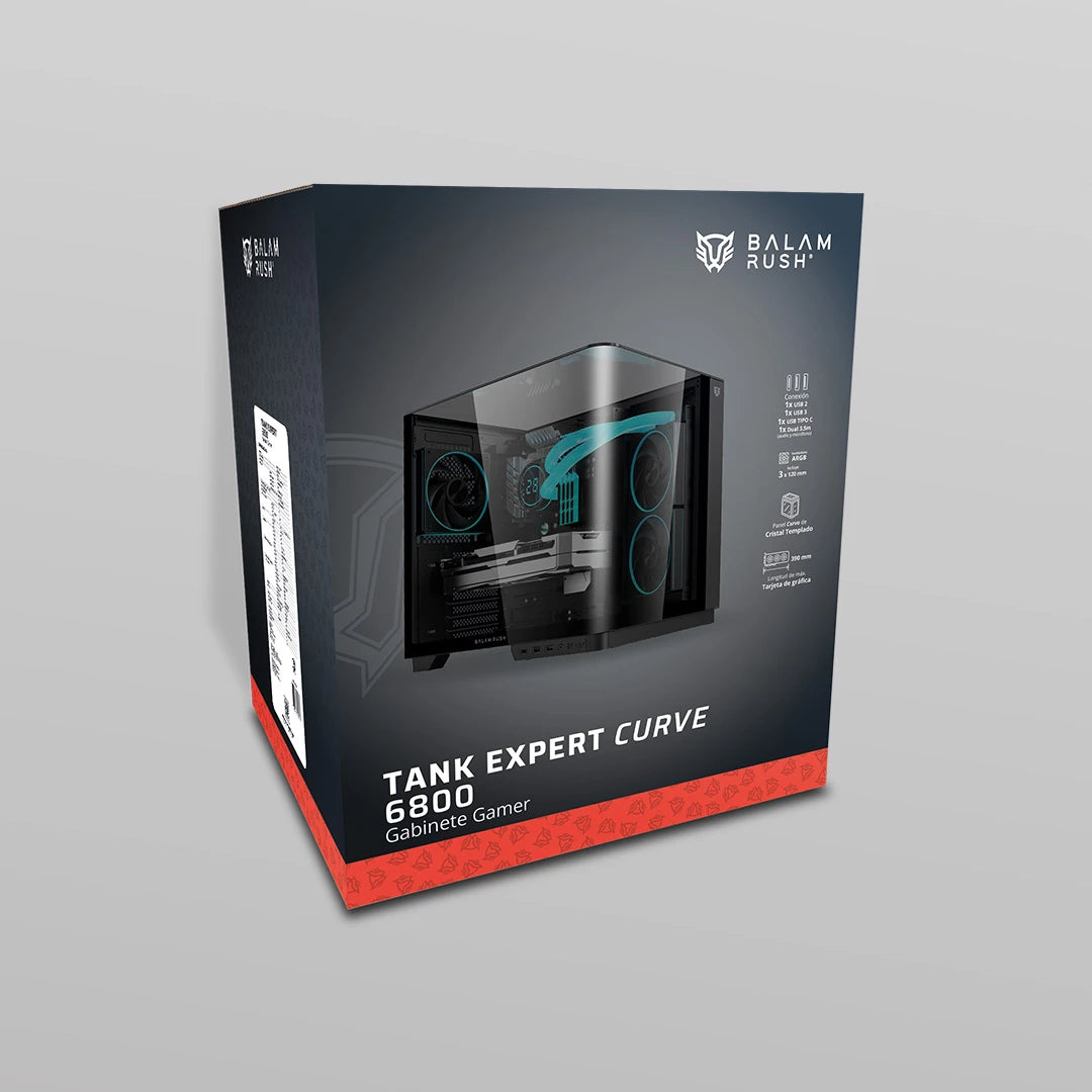 Gabinete Media Torre | Tank Expert Curve 6800 | Negro