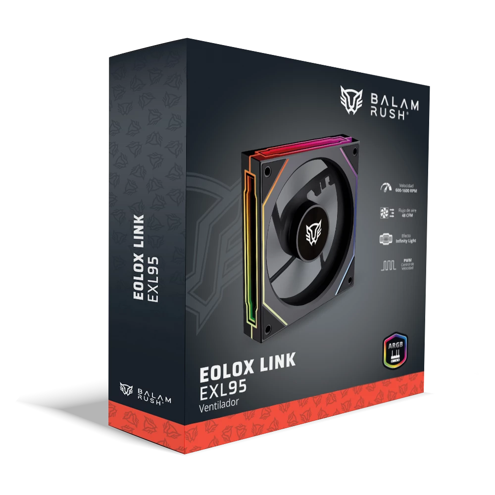Ventilador para PC | Eolox Link EXL95 | Negro