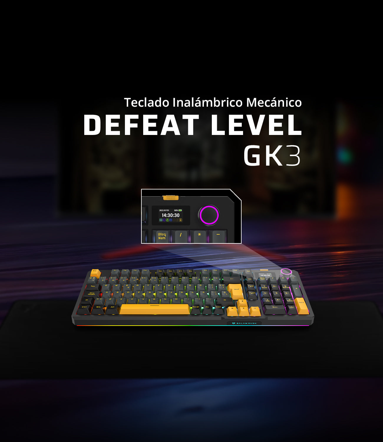 Teclados Gaming Balam Rush DEFEAT LEVEL GK3 imagen 4