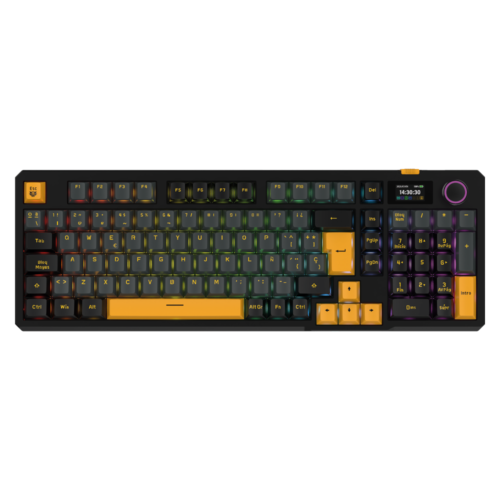 Teclado Mecánico Inalambrico | Defeat Level GK3 | Negro