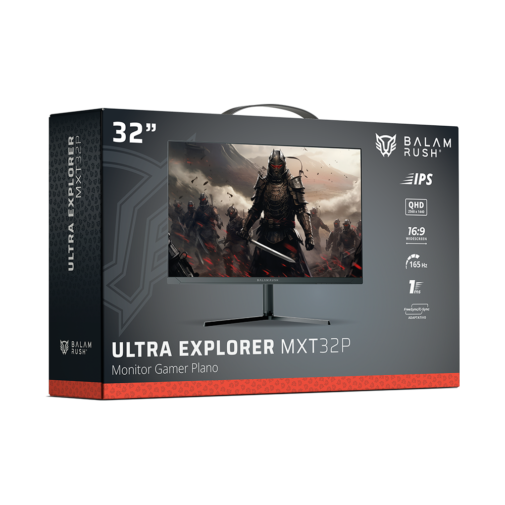 Monitor Gamer Plano 32" IPS | Ultra Explorer MXT32P | Negro