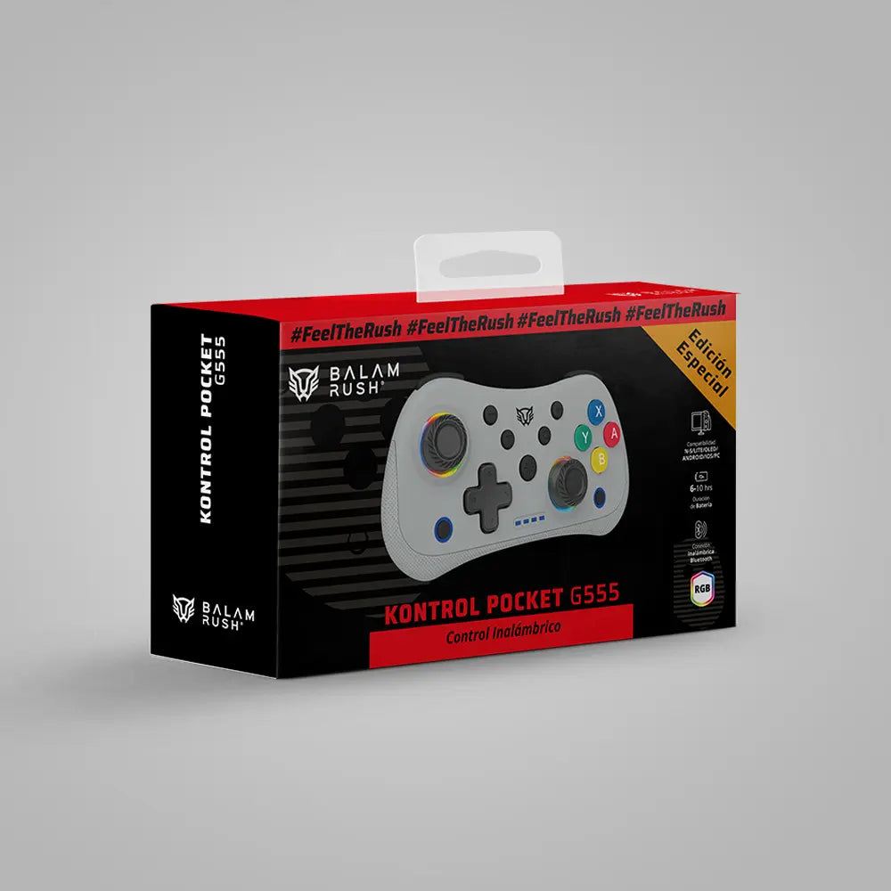 Control Inalámbrico | Kontrol Pocket G555 | Retro Gris
