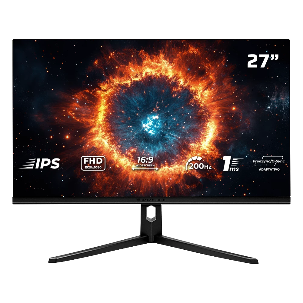 Monitor Gamer Plano 27" IPS Fast | Hyper Nova MHN27Y | Negro