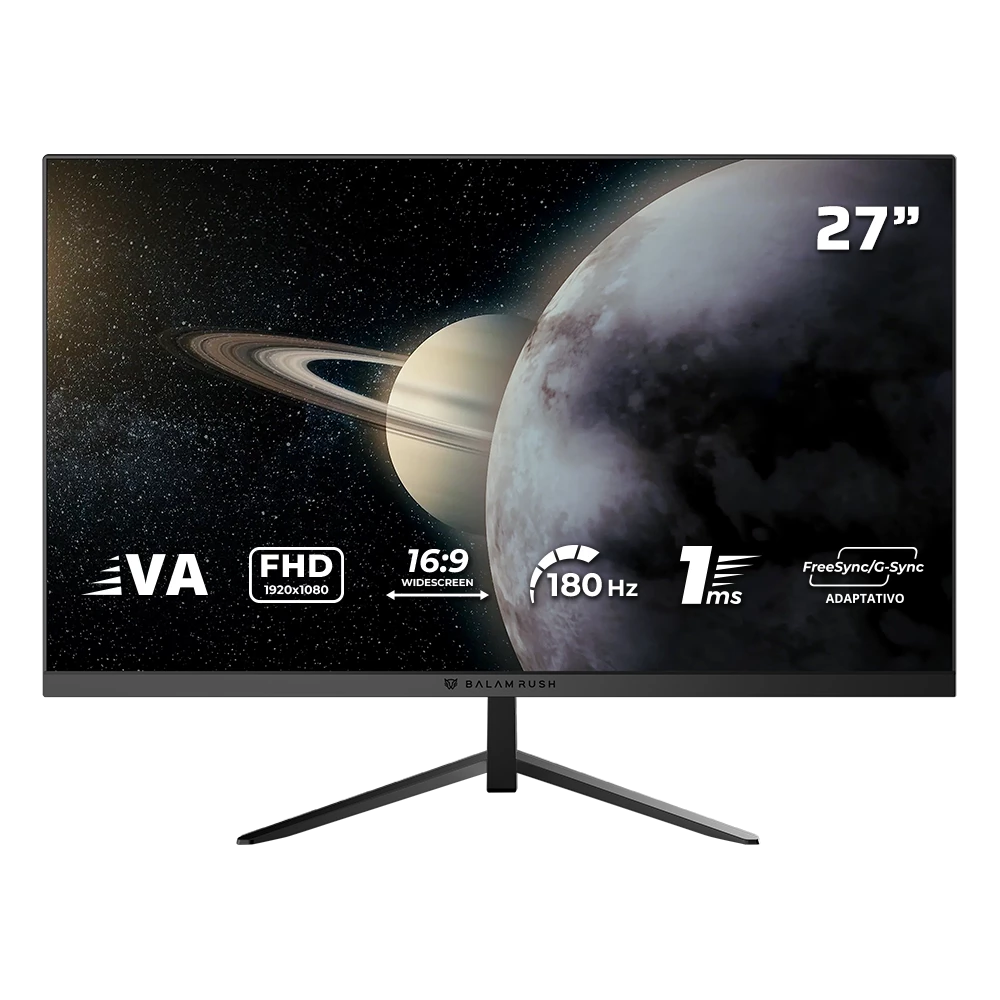 Monitor Gamer Plano 27" VA | Titan MTG27Y | Negro