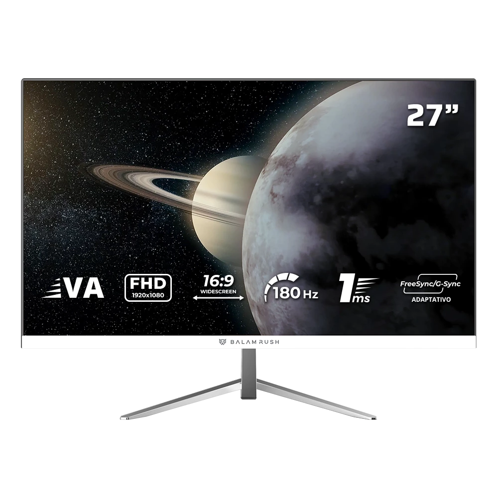 Monitor Gamer Plano 27" VA | Titan MTG27Y | Blanco