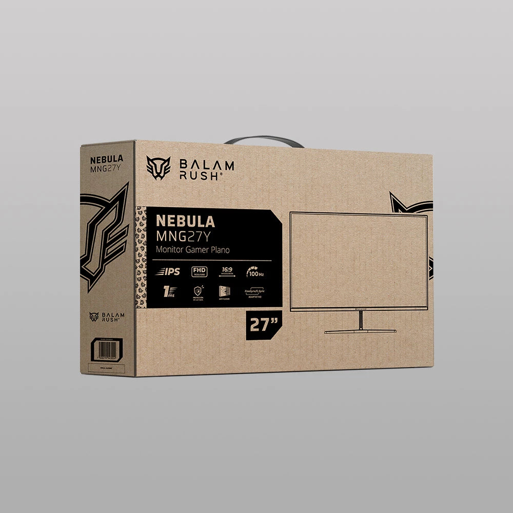 Monitor Gamer Plano 27" IPS | Nebula MNG27Y | Negro