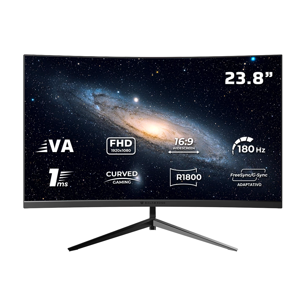 Monitor Gamer Curvo 23.8" VA | Andromeda MAG24Y | Negro
