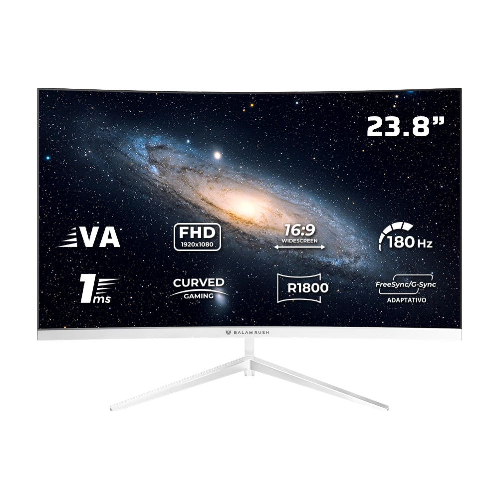 Monitor Gamer Curvo 23.8" VA | Andromeda MAG24Y | Blanco