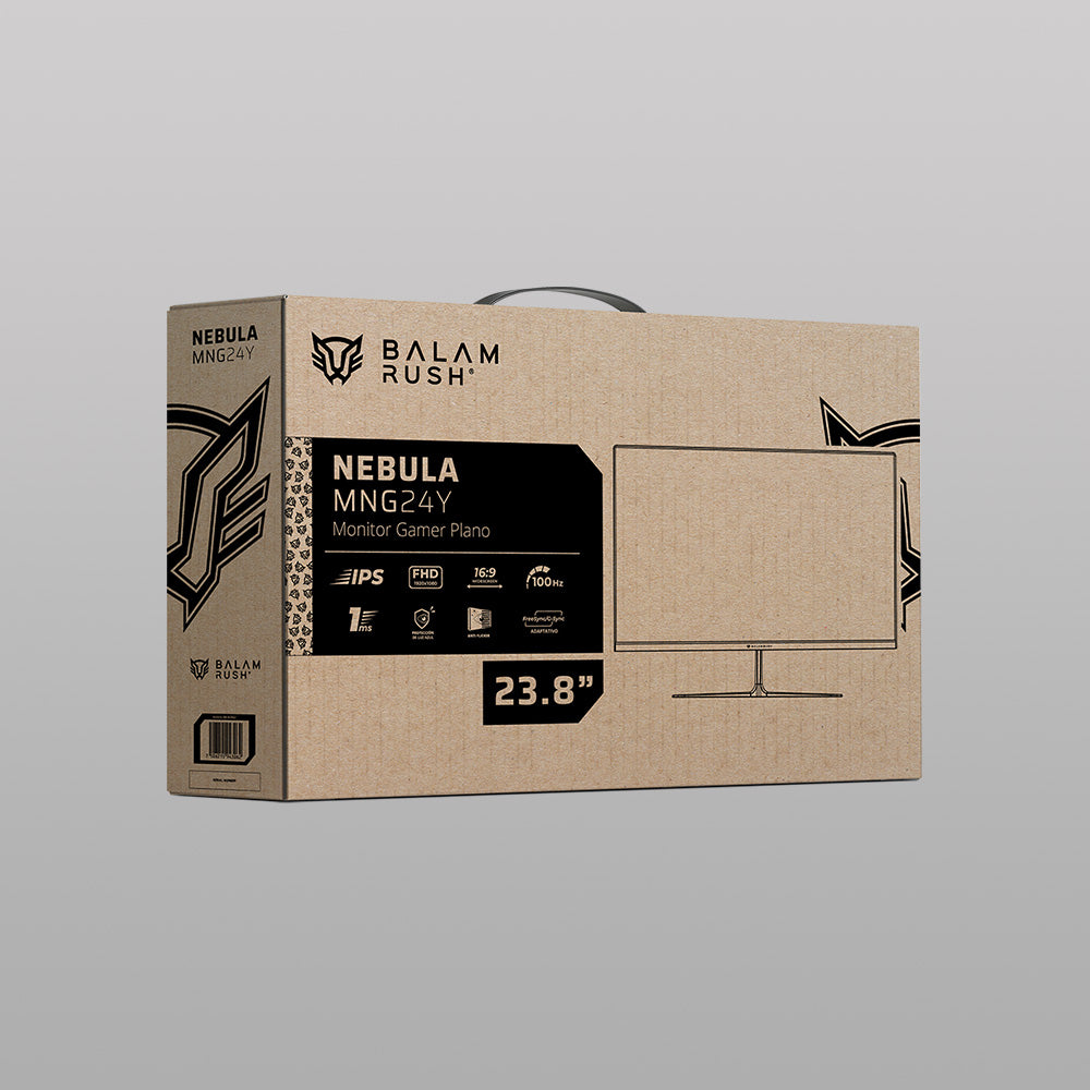 Monitor Gamer Plano 23.8" IPS | Nebula MNG24Y | Negro