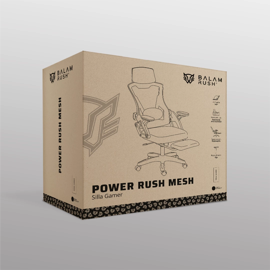 Silla | Power Rush Mesh | Negro