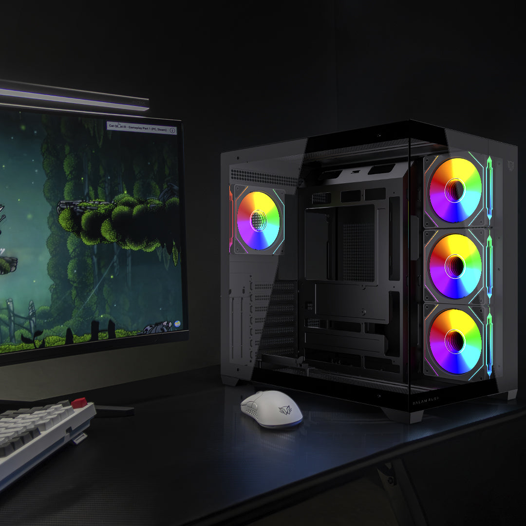 Gabinete Gamer Media Torre | Tank Core Ultra GM925 | Negro