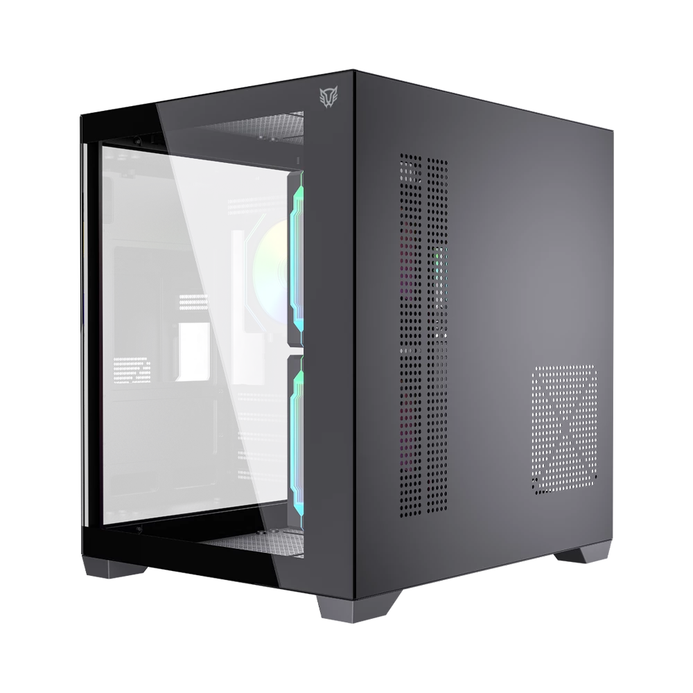 Gabinete Gamer Mini Torre | Tank Glow Max 3900 | Negro
