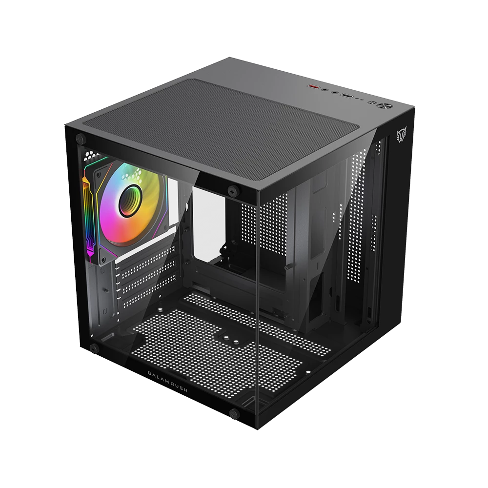 Gabinete Gamer Compact Mini Torre | Tank Glow Mini 3500 | Negro