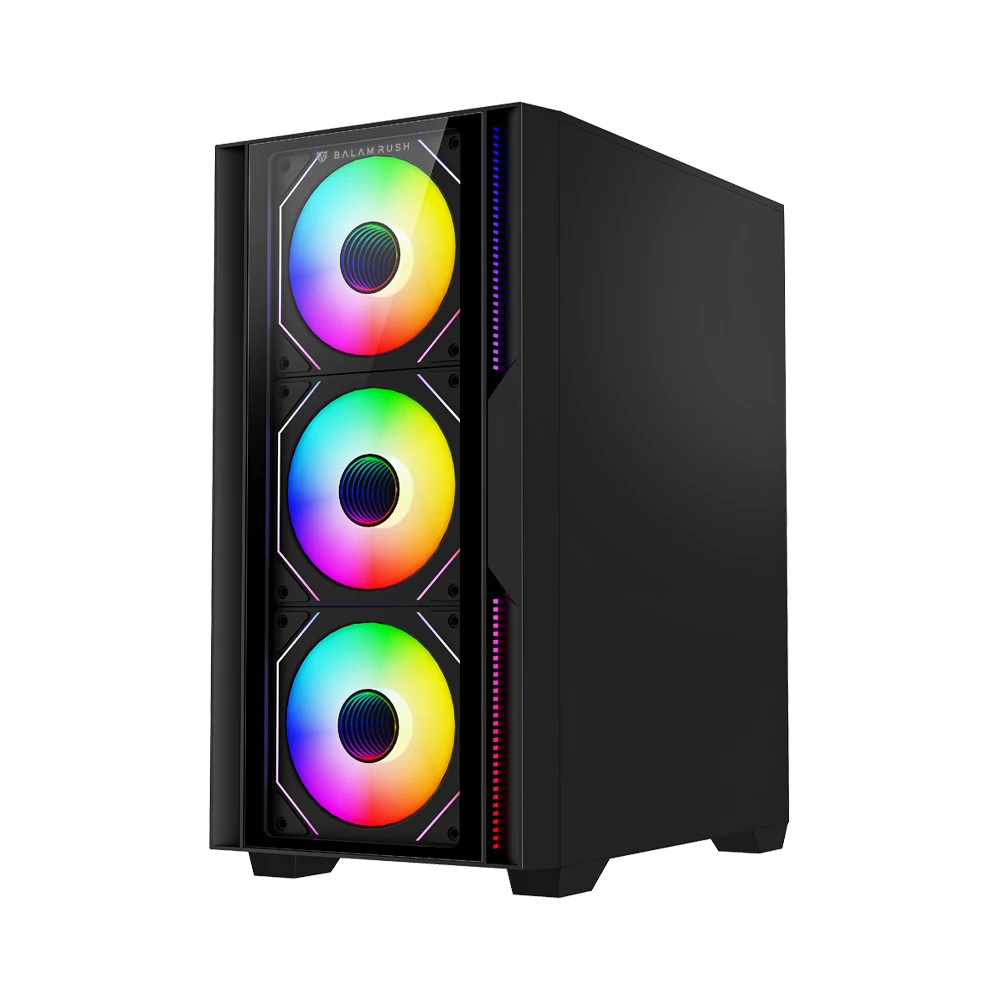 Gabinete Gamer Compact Mini Torre | Nitrox Edge Pro Crystal 4900C | Negro