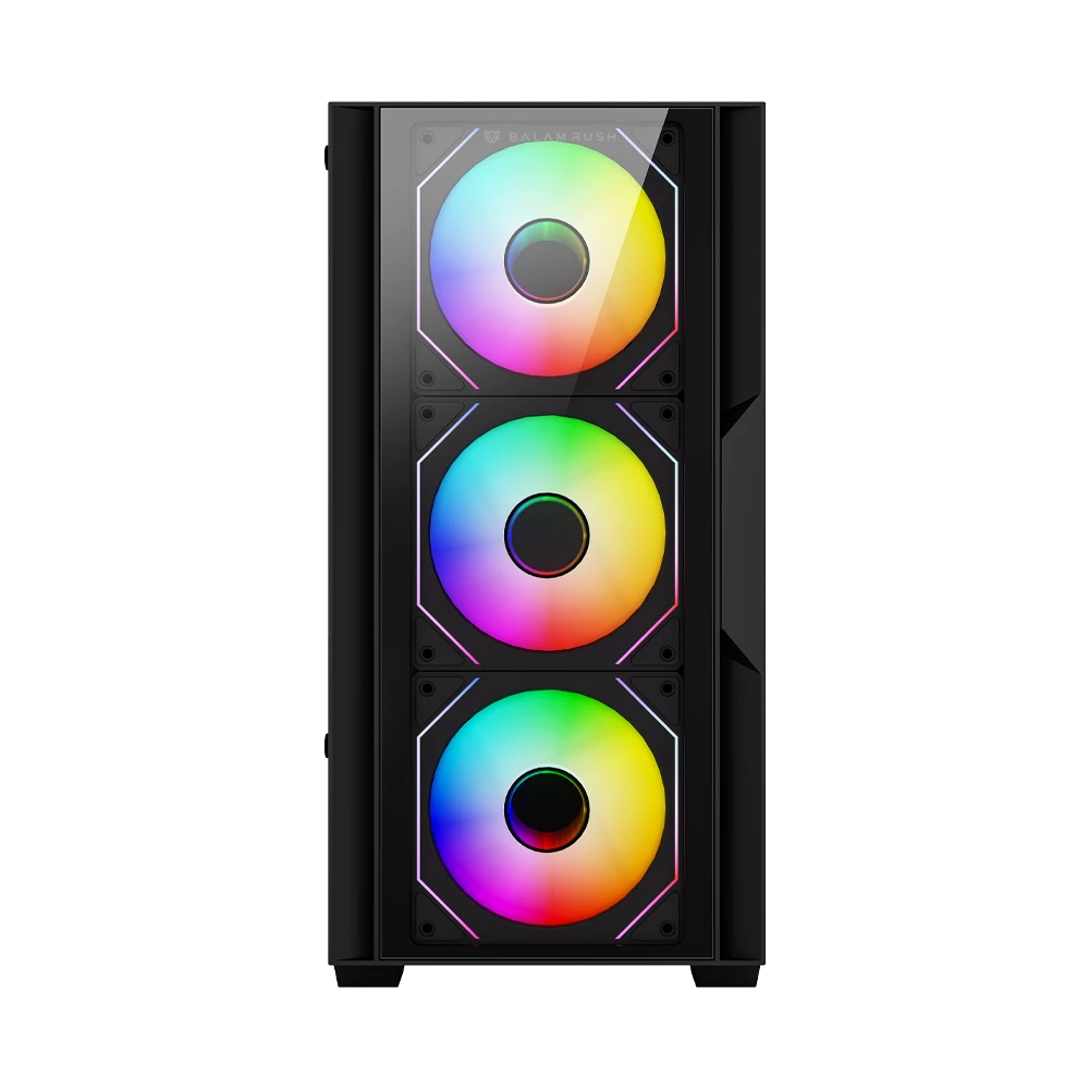 Gabinete Gamer Compact Mini Torre | Nitrox Edge Pro Crystal 4900C | Negro