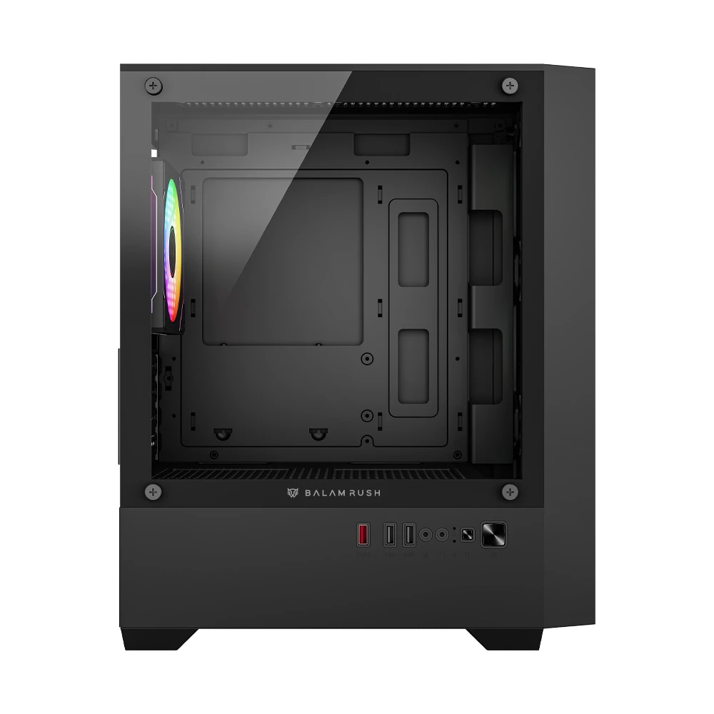 Gabinete Gamer Compact Mini Torre | Nitrox Edge Pro Crystal 4900C | Negro