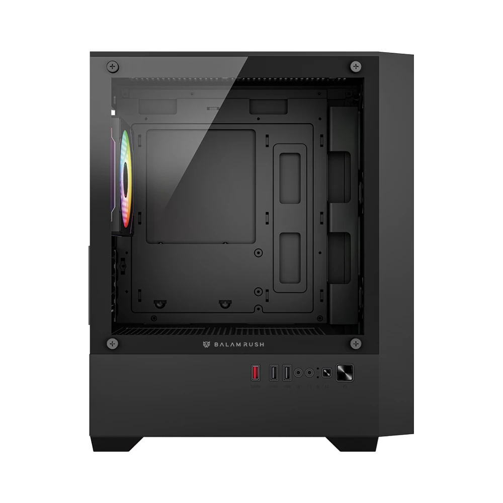 Gabinete Gamer Compact Mini Torre | Nitrox Edge Pro Aircool 4900C | Negro