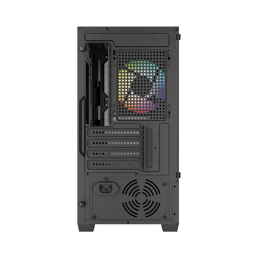 Gabinete Gamer Compact Mini Torre | Nitrox Edge Pro Aircool 4900C | Negro