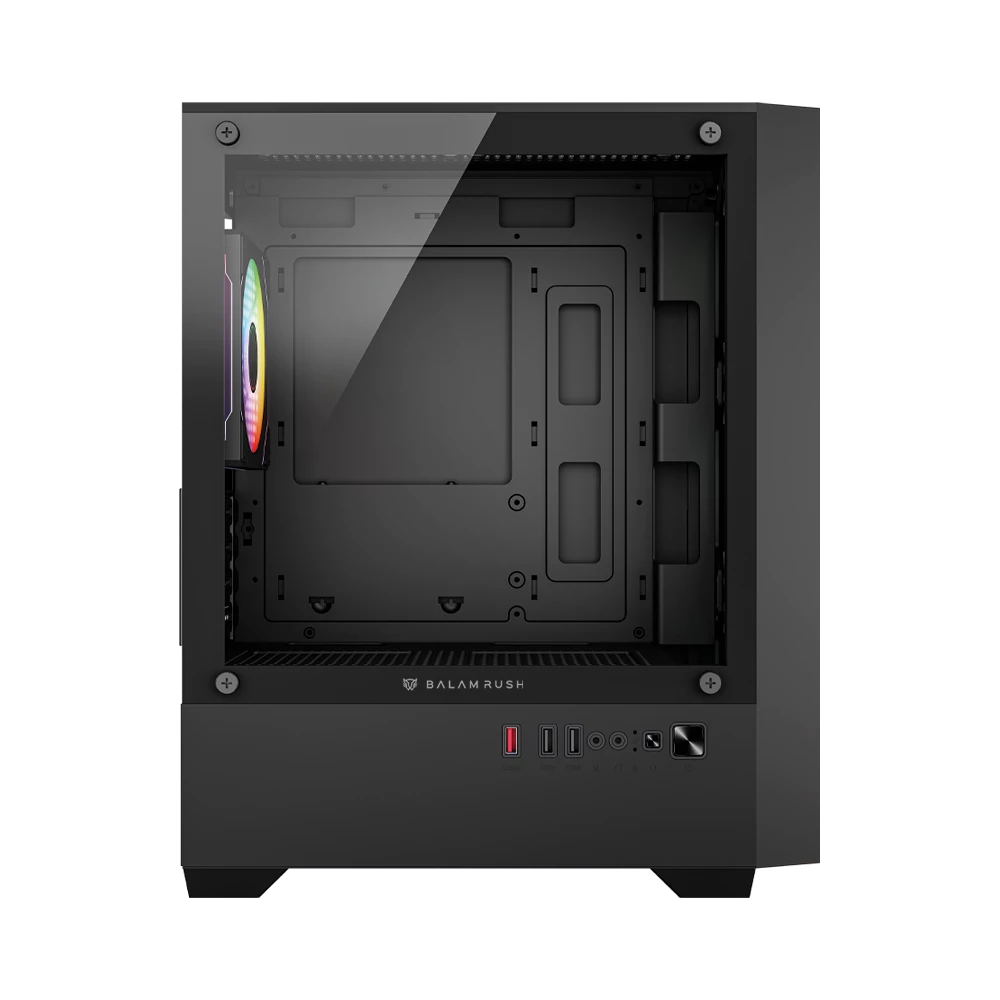 Gabinete Gamer Compact Mini Torre | Nitrox Edge Aircool 4700A | Negro