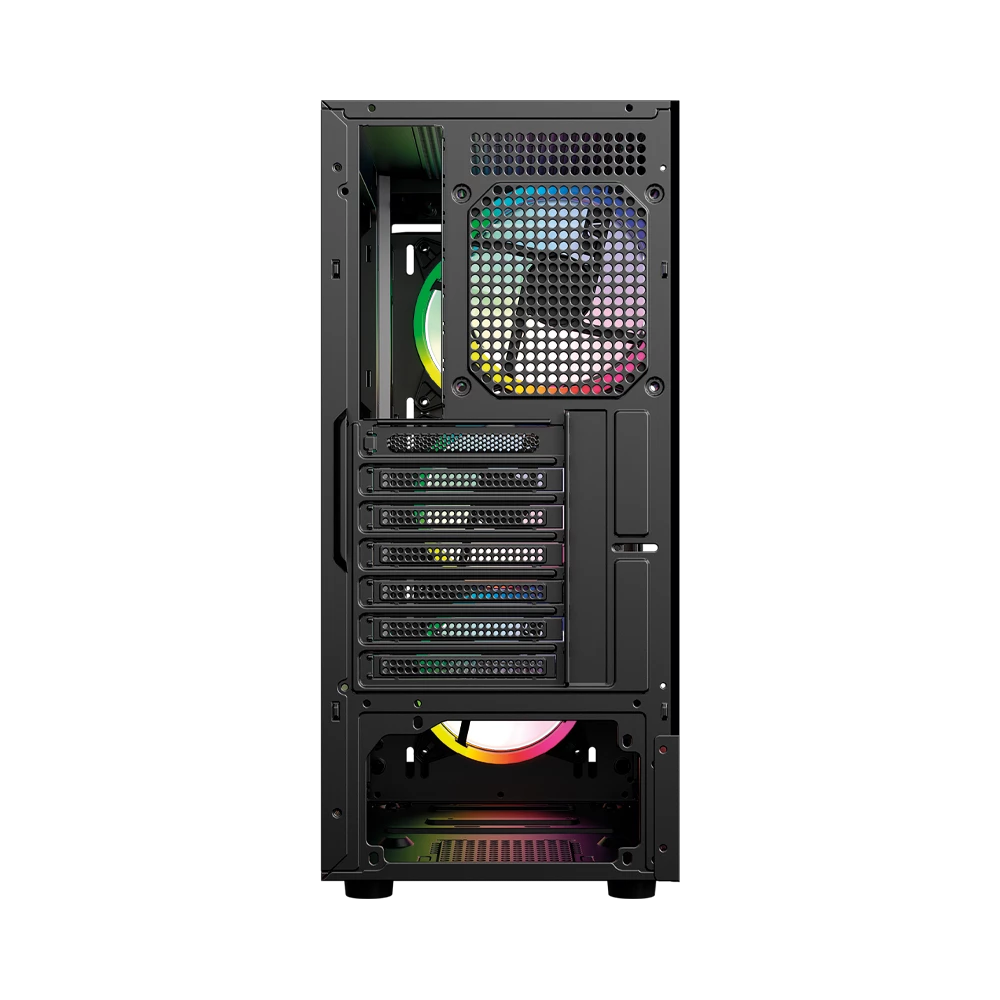 Gabinete Gamer Compact Media Torre | Dragonfly Ventra GM570| Negro