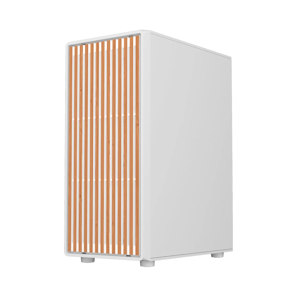 Gabinete Gamer Compact Media Torre | Dragonfly Wood GM580 | Blanco