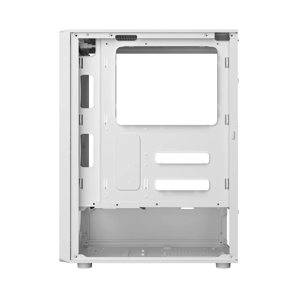 Gabinete Gamer Compact Media Torre | Dragonfly Wood GM580 | Blanco