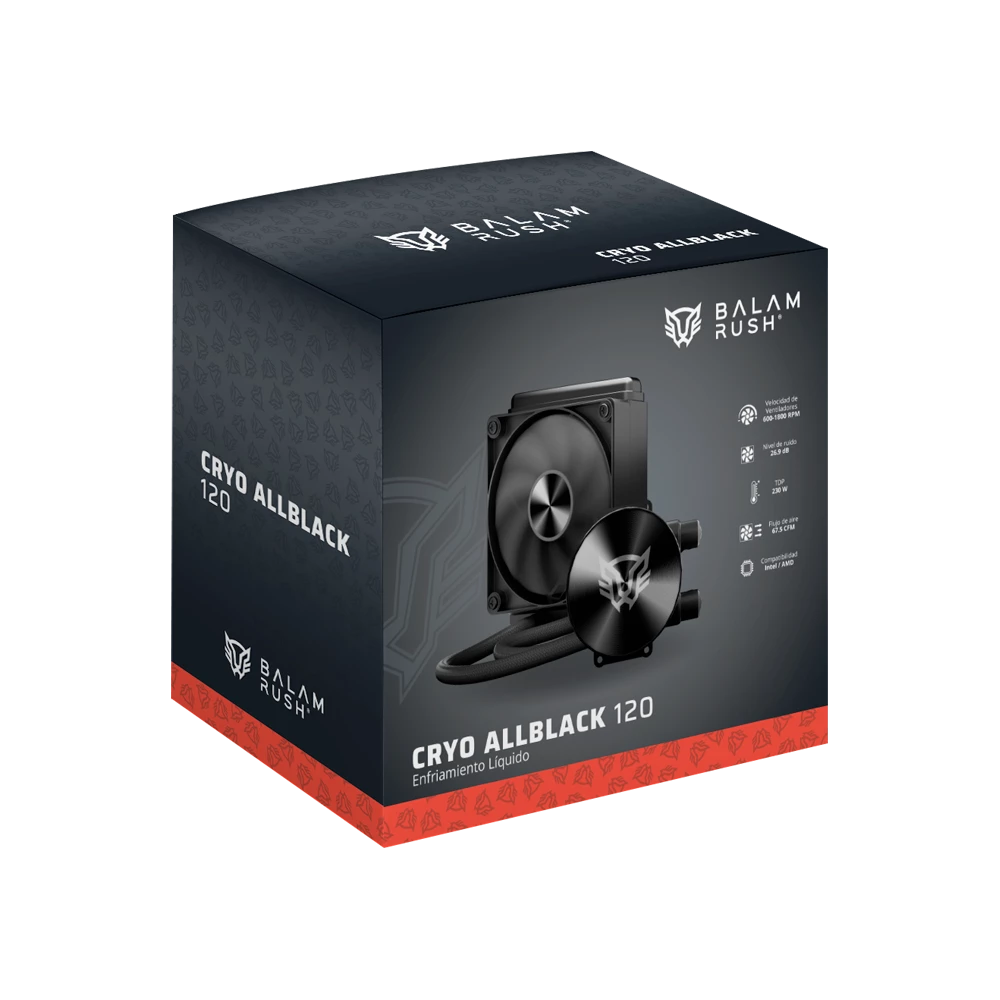 Enfriamiento Liquido | Cryo AllBlack 120 | Negro