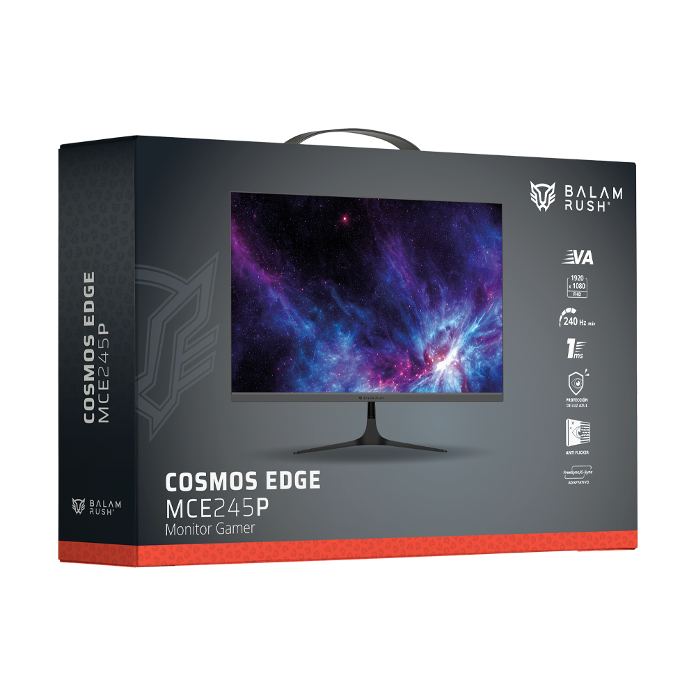 Monitor Gamer 24.5" VA | Cosmos Edge MCE245P | Negro