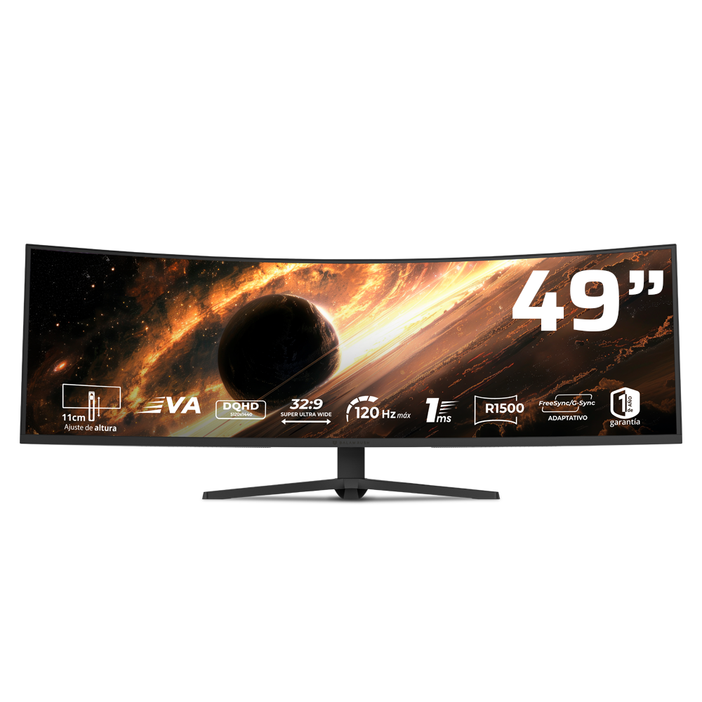 Monitor Gamer 49" VA | Cosmos Titan MCT49X | Negro
