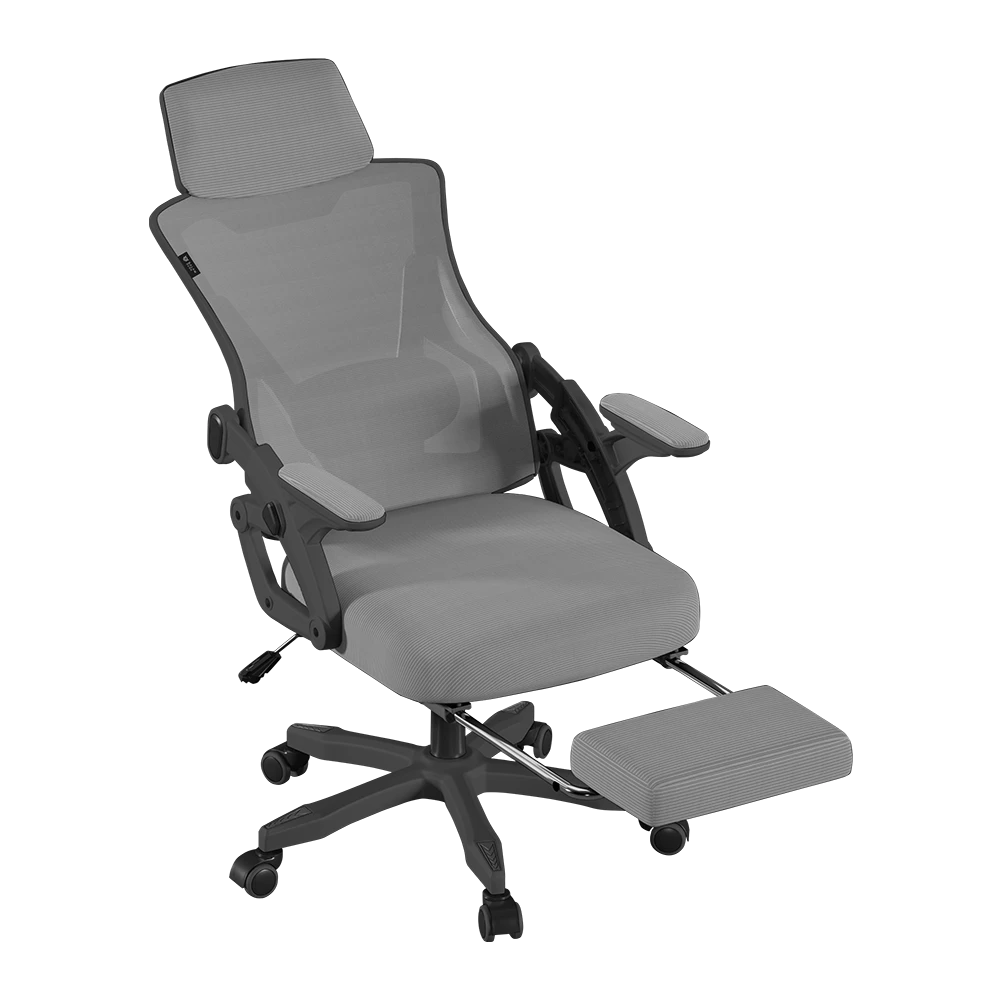 Silla Gamer Power Rush Mesh | Negro - Gris