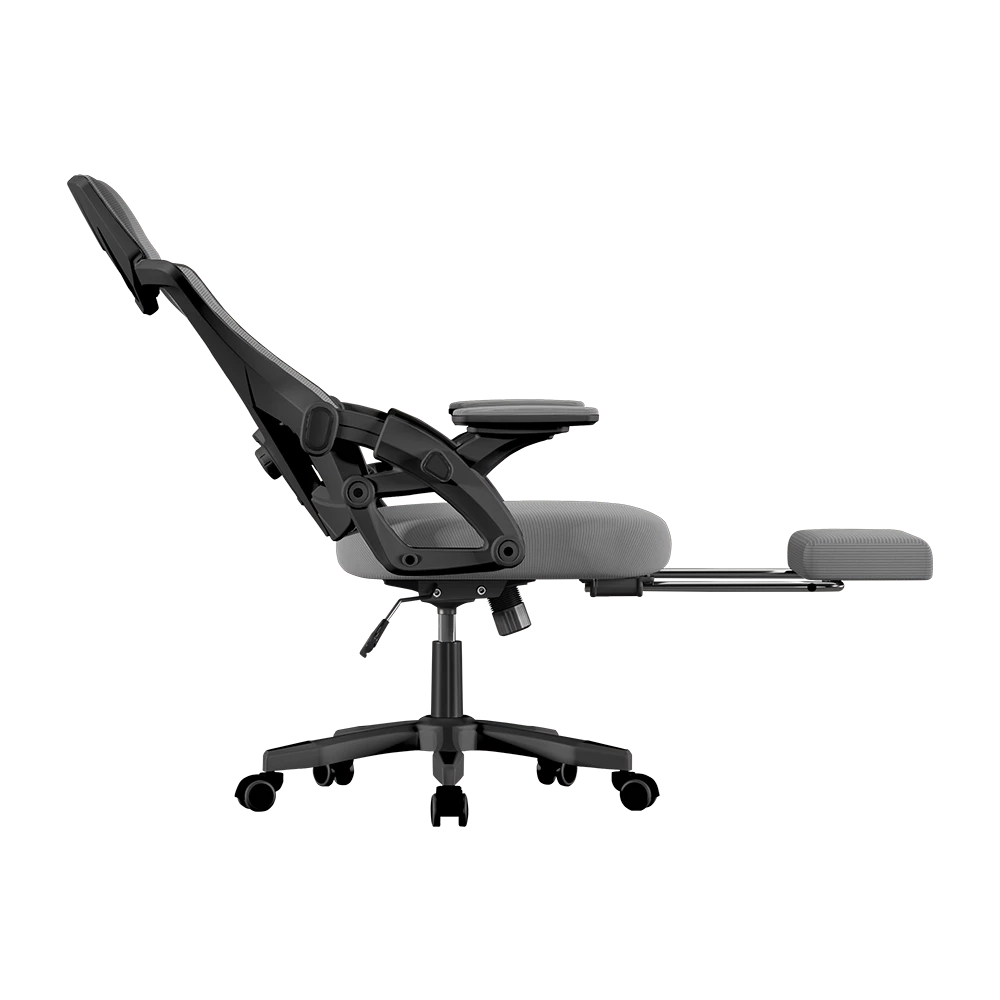 Silla Gamer Power Rush Mesh | Negro - Gris