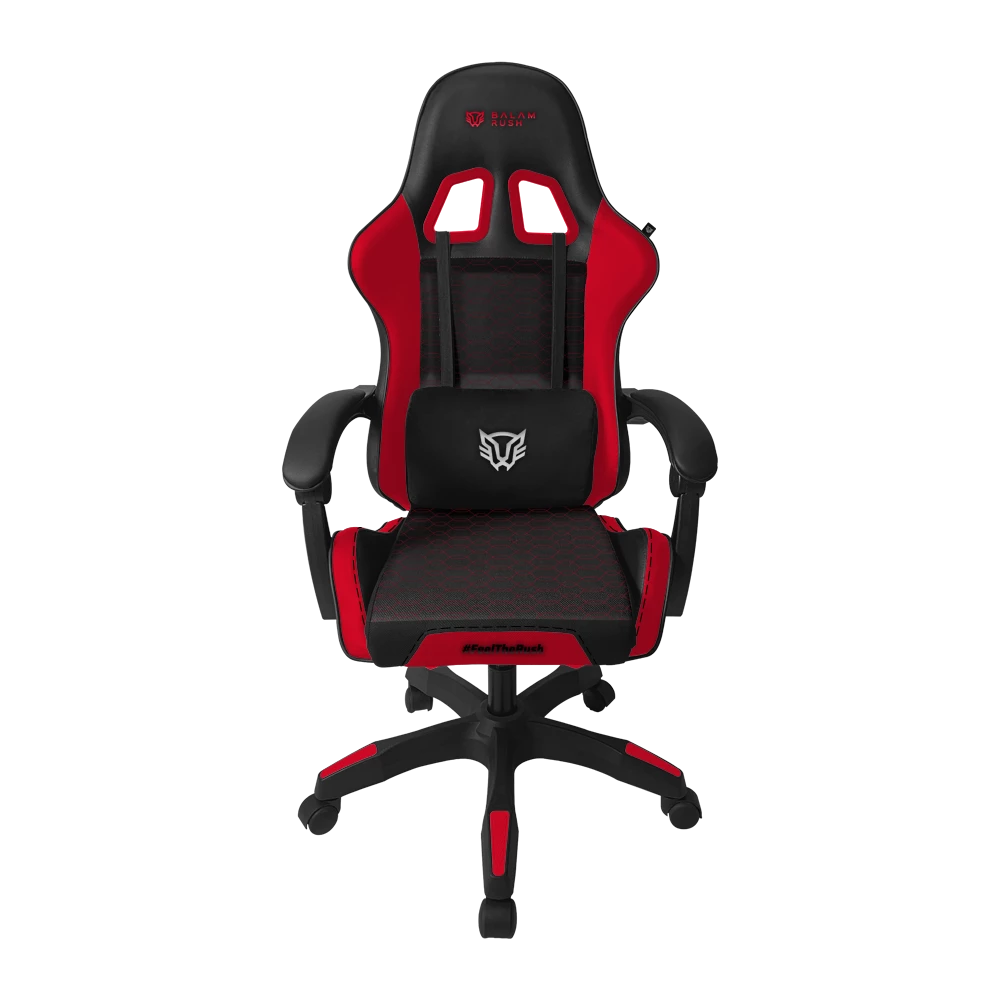 Silla Ergonómica para Gamer | Power Rush V2 | Negro-Rojo