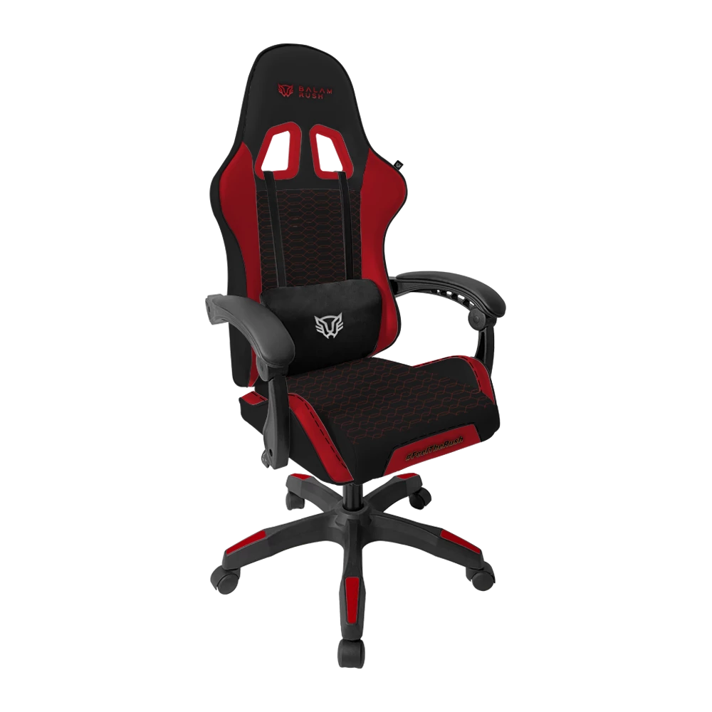 Silla Ergonómica para Gamer | Power Rush V2 | Negro-Rojo