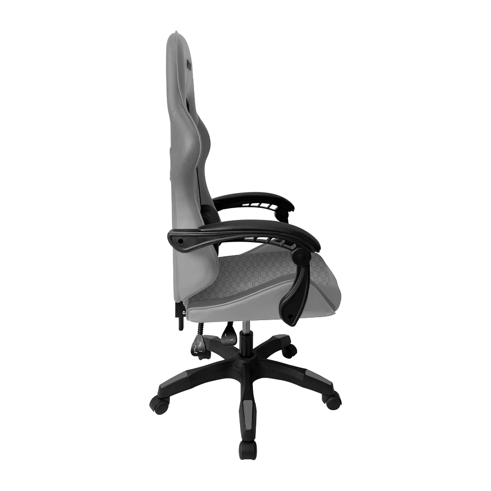 Silla Ergonómica para Gamer | Power Rush V2 | Gris-Negro