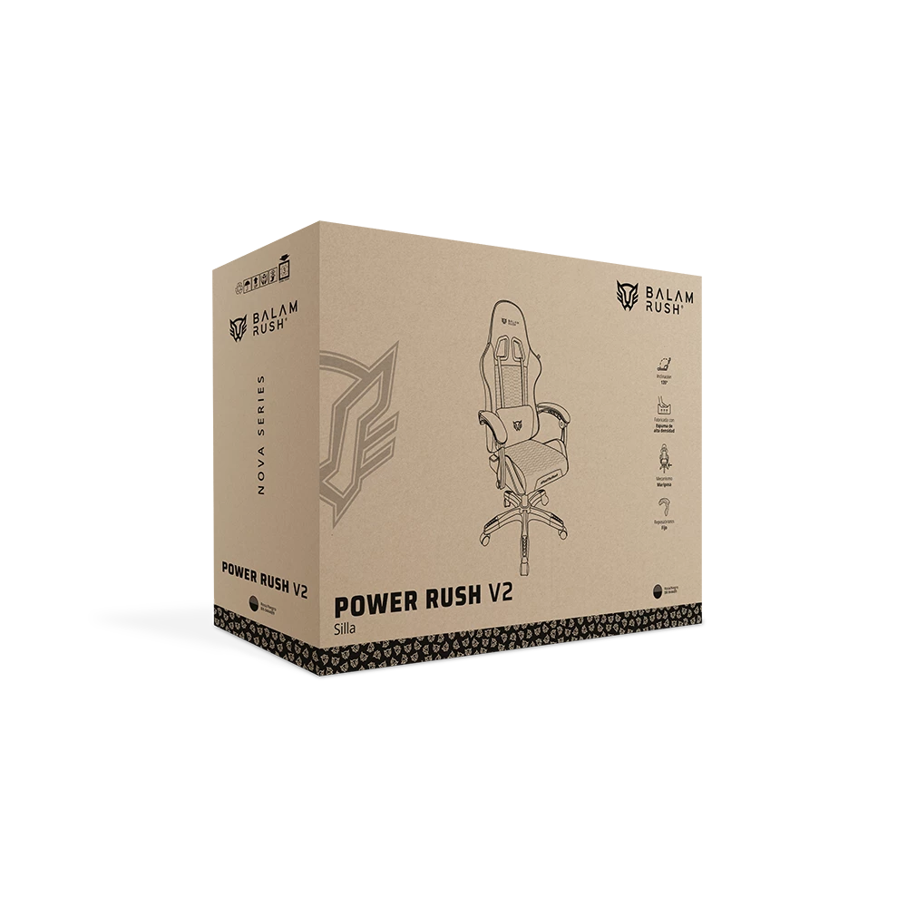 Silla Ergonómica Gamer | Power Rush V2 | Rosa - Negro