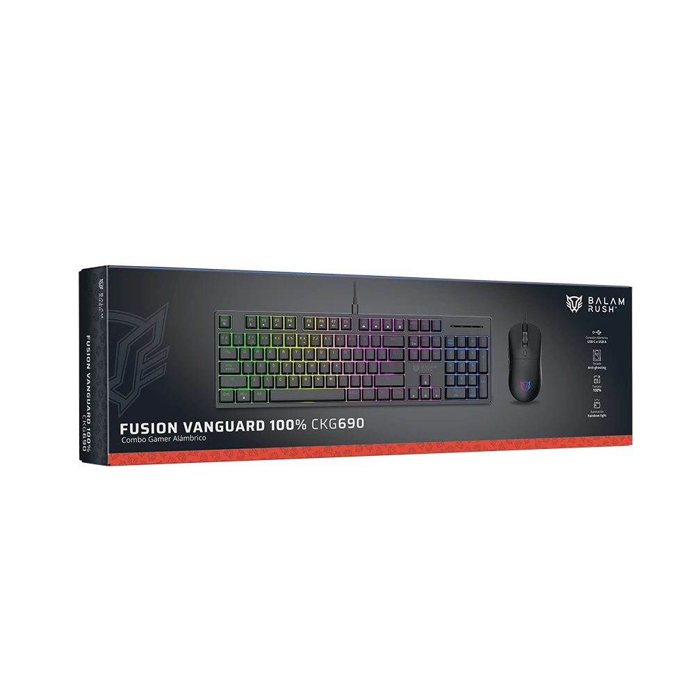 Combo Gamer Alambrico | Fusion Vanguard 100% CKG690