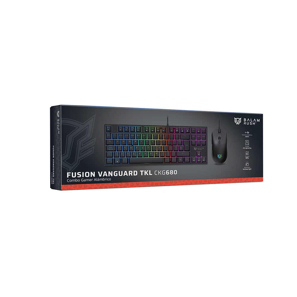 Combo Gamer Alambrico | Fusion Vanguard TKL CKG680