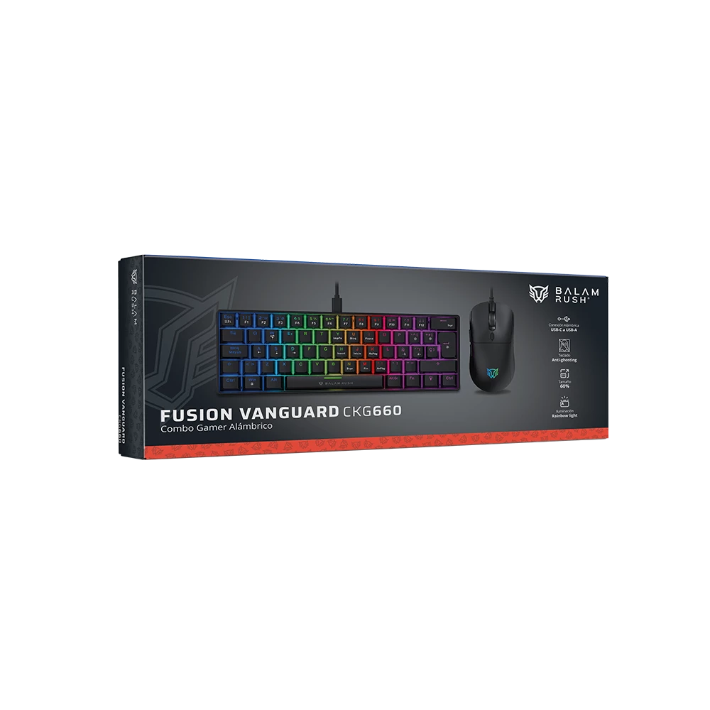 Combo Gamer Alambrico | Fusion Vanguard 60% CKG660