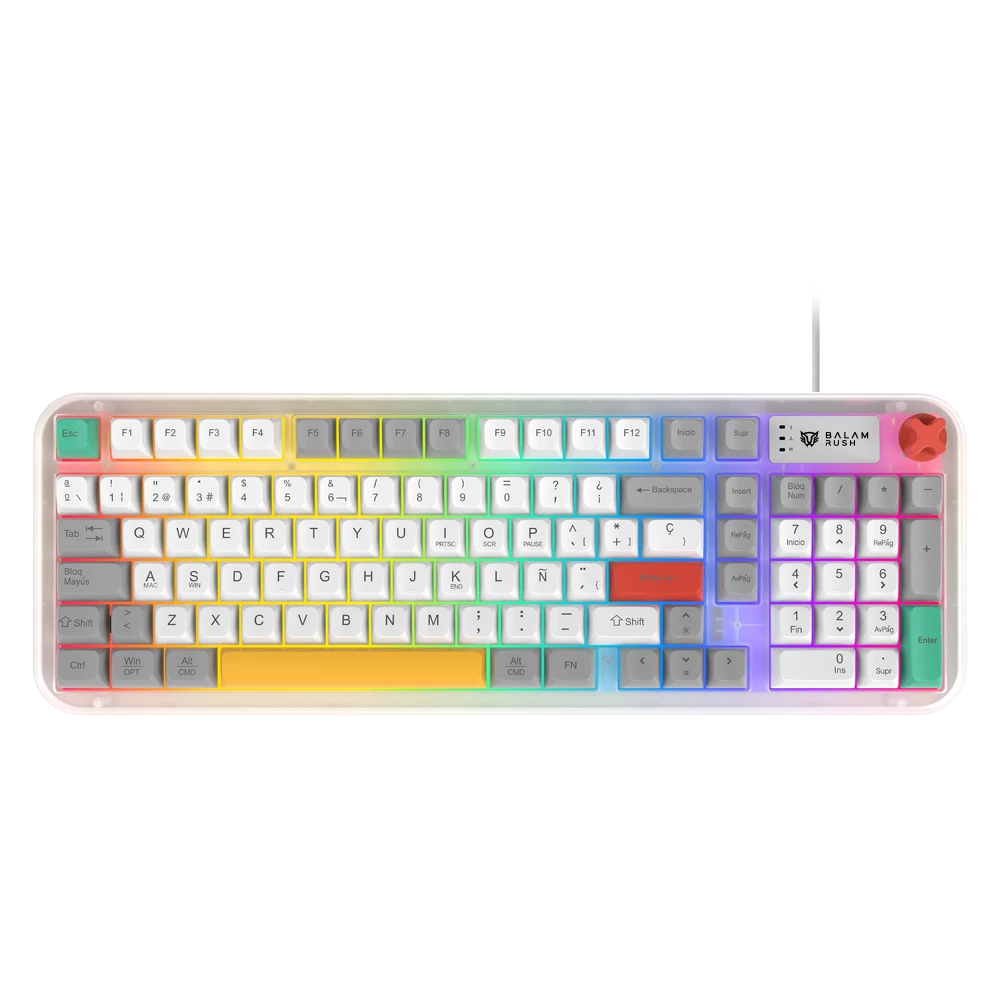 Teclado Gamer Alambrico | Warstrike Frost KG500F